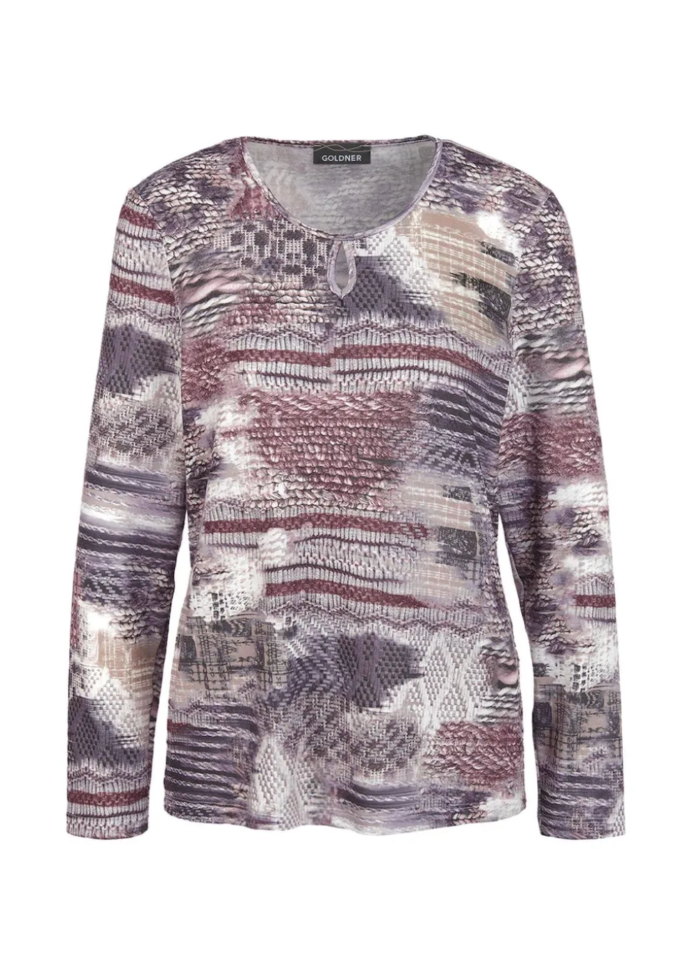 Außergewöhnliches Druckstrickshirt