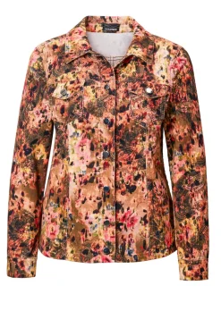 Babycord Jacke mit auffälligem Druck