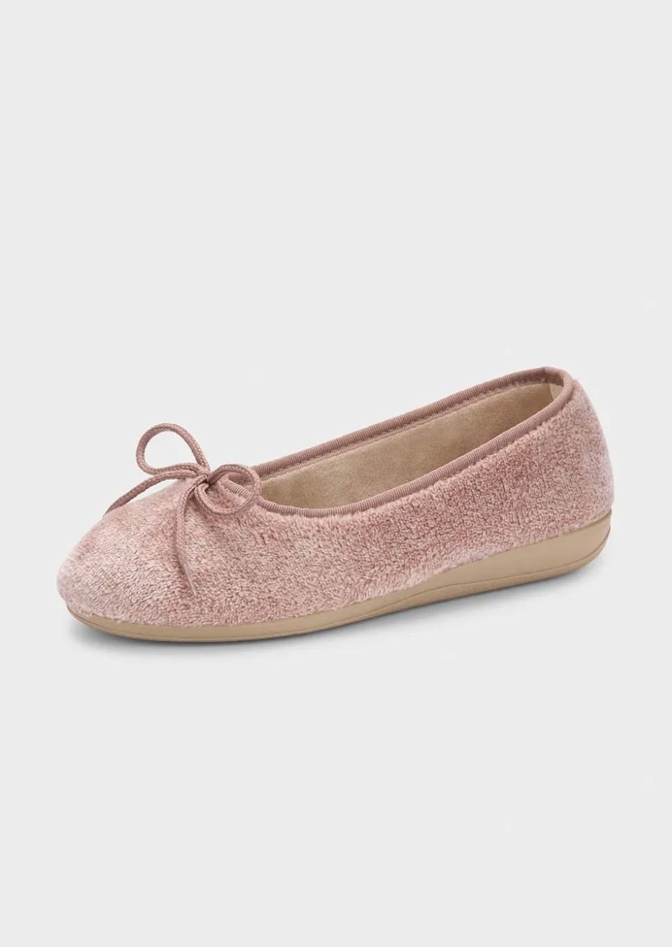 Ballerina-Hausschuhe mit Schleife