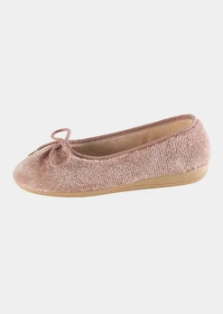 Ballerina-Hausschuhe mit Schleife