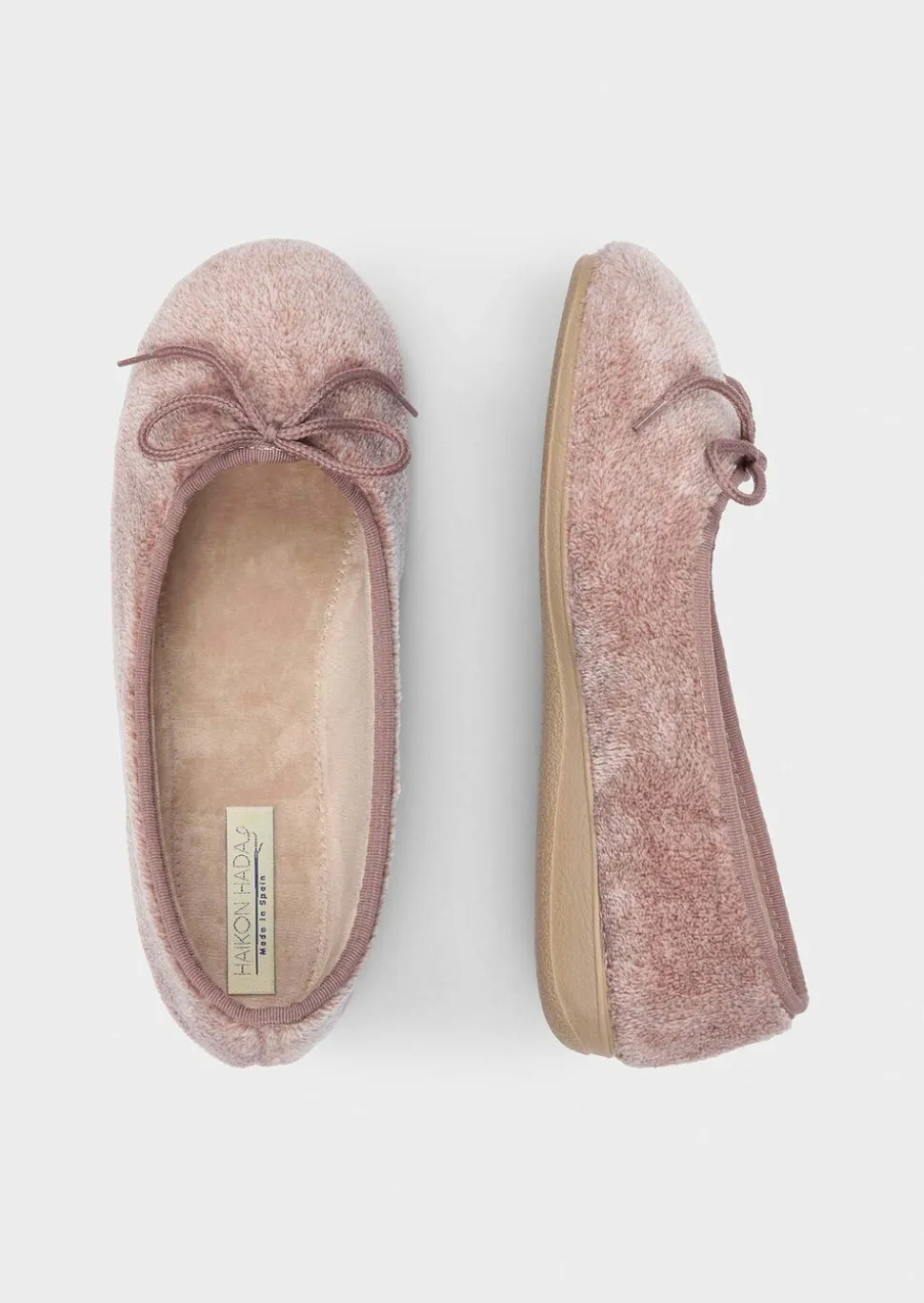 Ballerina-Hausschuhe mit Schleife