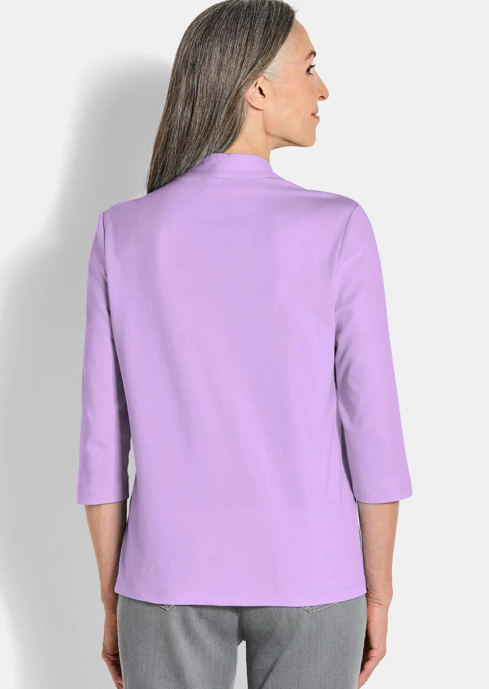 Basic-Shirt aus Interlock-Jersey