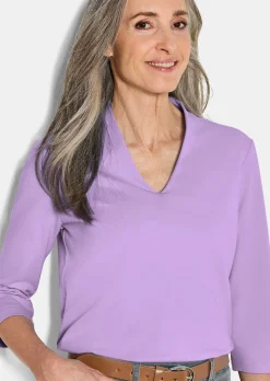 Basic-Shirt aus Interlock-Jersey