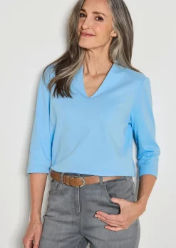 Basic-Shirt aus Interlock-Jersey
