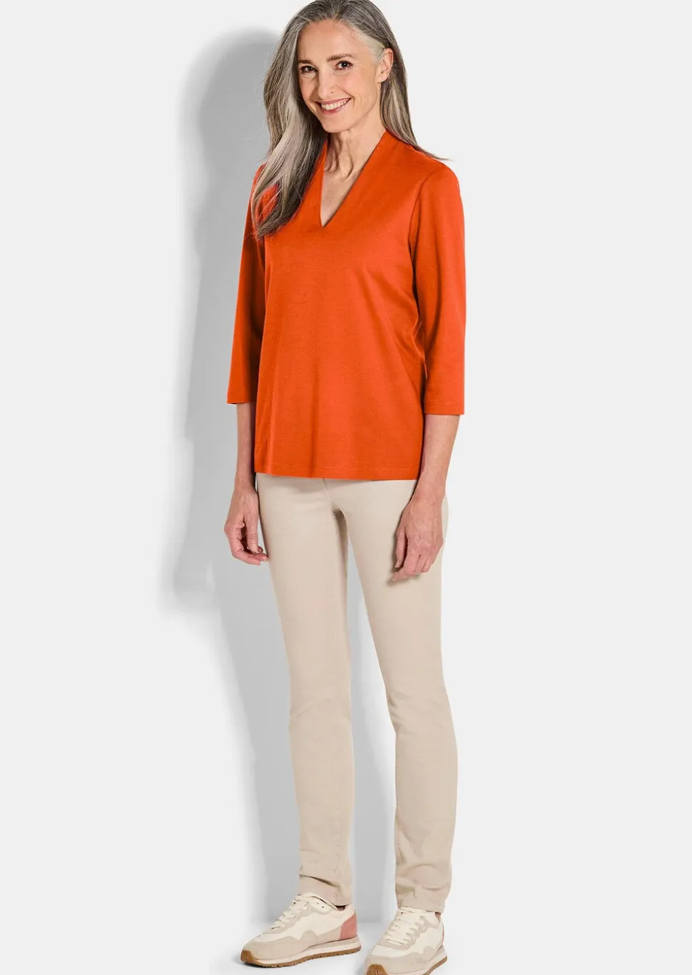 Basic-Shirt aus Interlock-Jersey