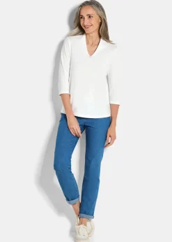 Basic-Shirt aus Interlock-Jersey