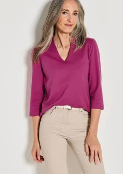 Basic-Shirt aus Interlock-Jersey