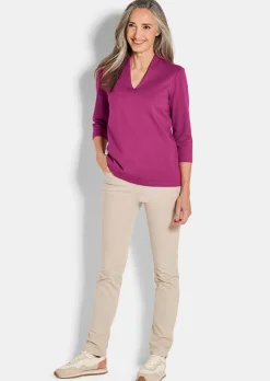 Basic-Shirt aus Interlock-Jersey