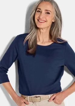Basic-Shirt aus Interlock-Jersey