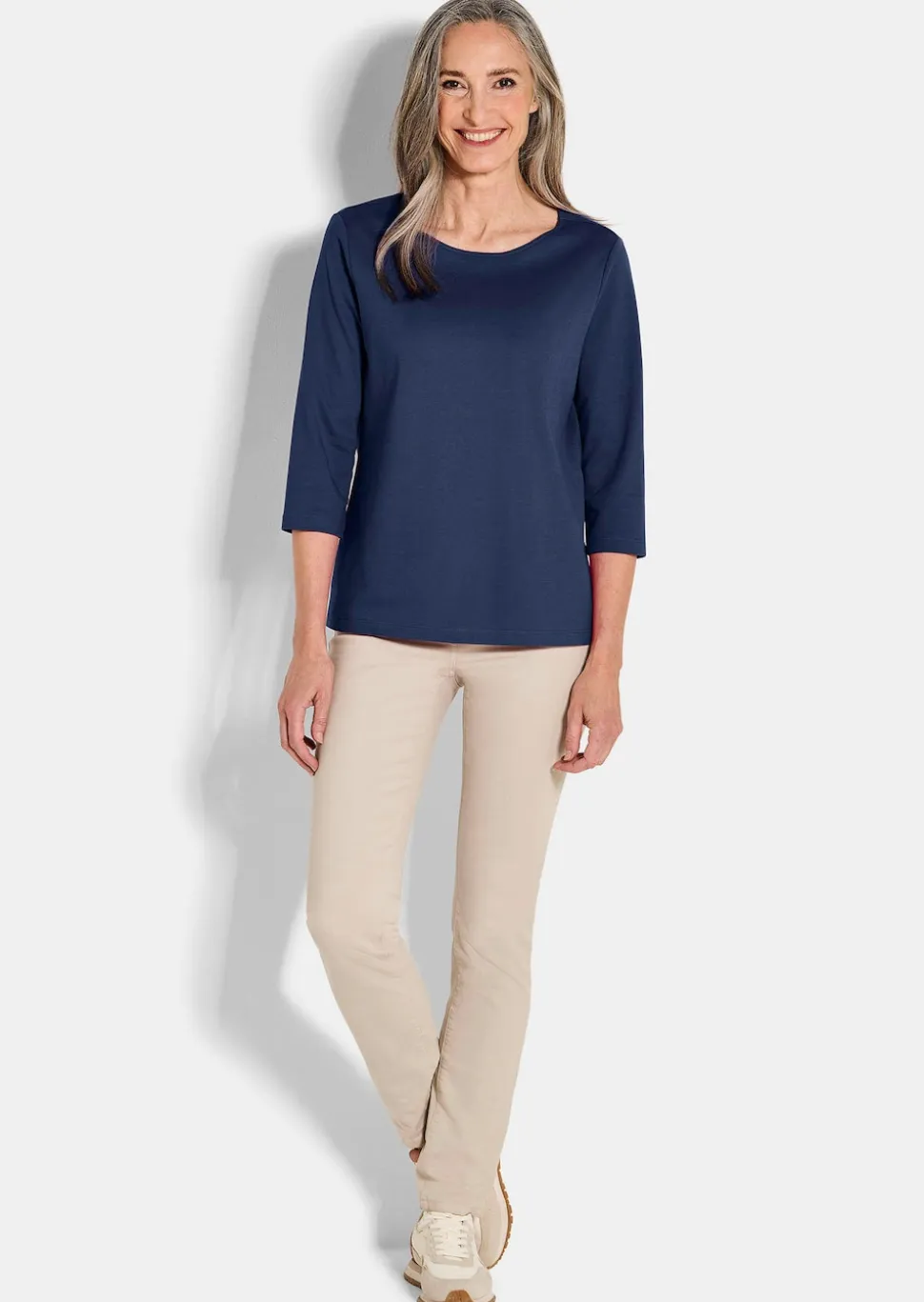 Basic-Shirt aus Interlock-Jersey