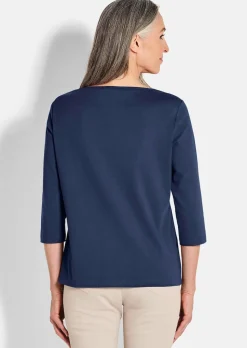 Basic-Shirt aus Interlock-Jersey