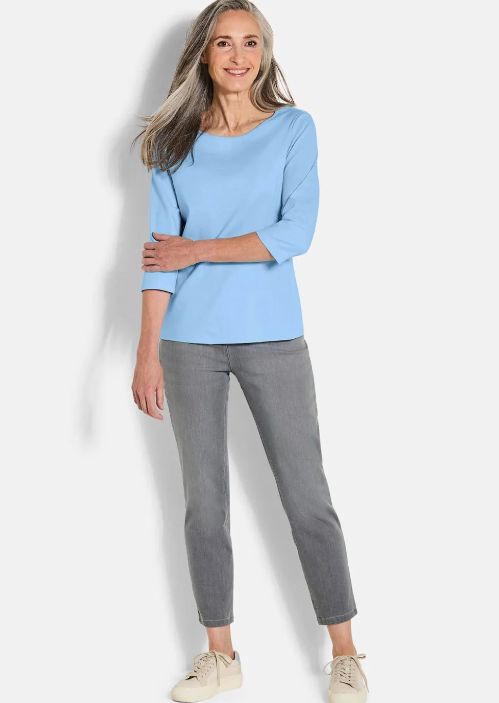 Basic-Shirt aus Interlock-Jersey