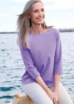 Basic-Shirt aus Interlock-Jersey