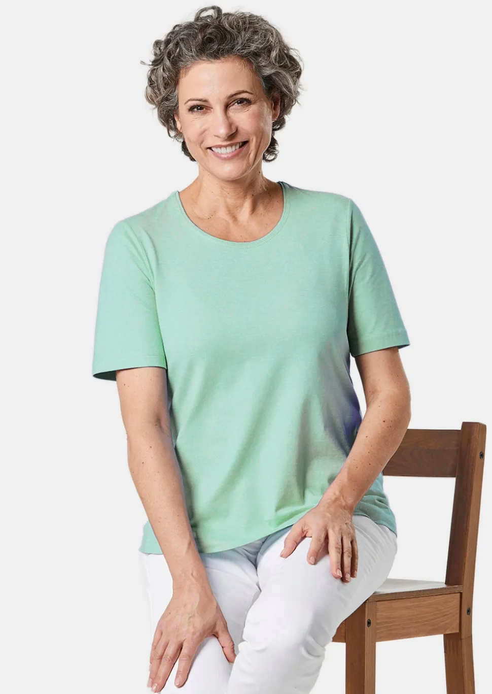 Basic T-Shirt aus reiner Baumwolle