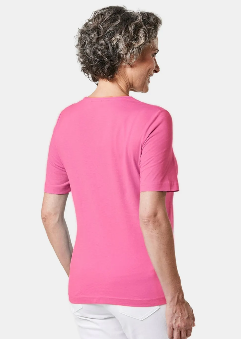 Basic T-Shirt aus reiner Baumwolle