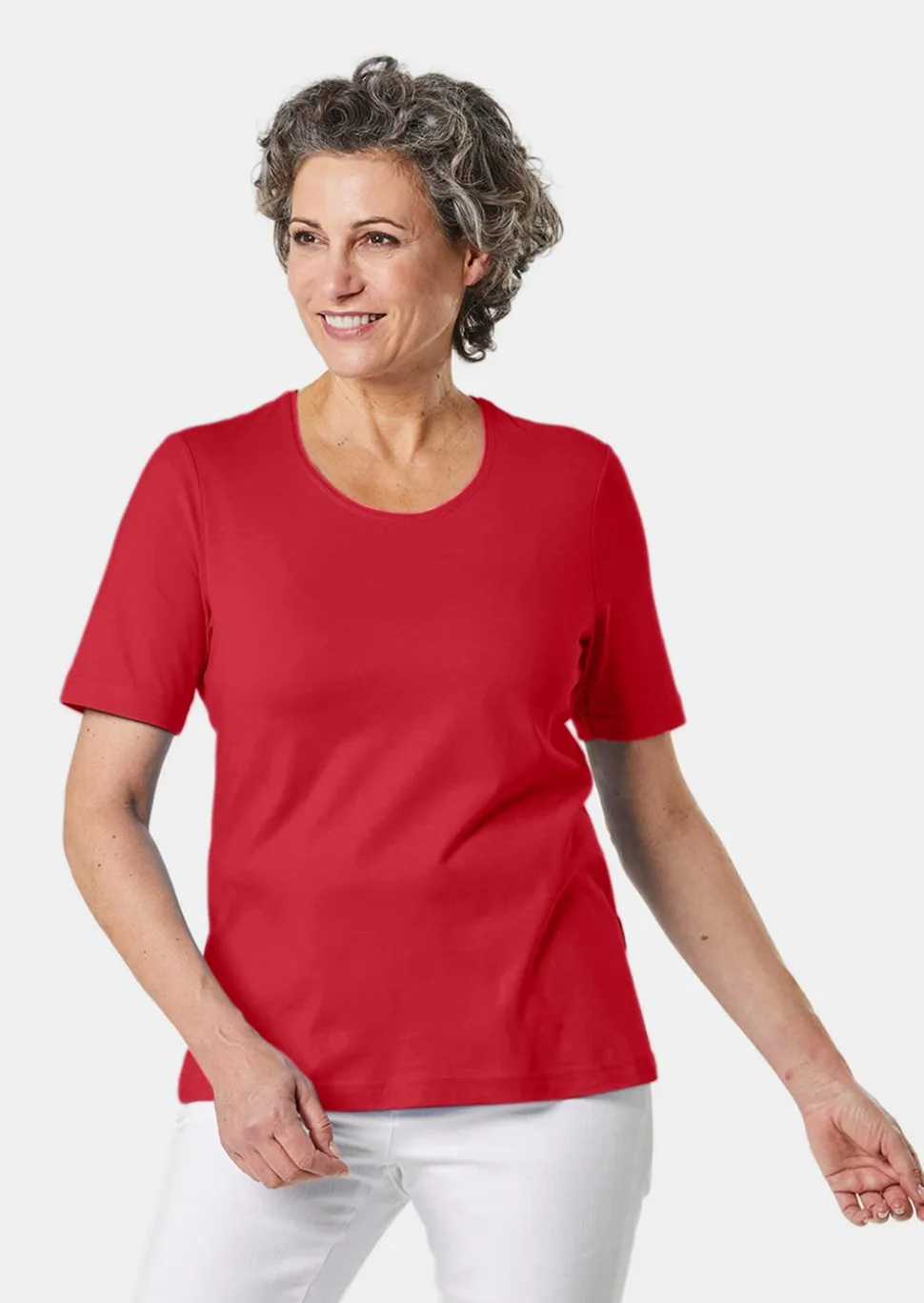 Basic T-Shirt aus reiner Baumwolle
