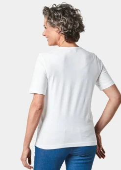 Basic T-Shirt aus reiner Baumwolle