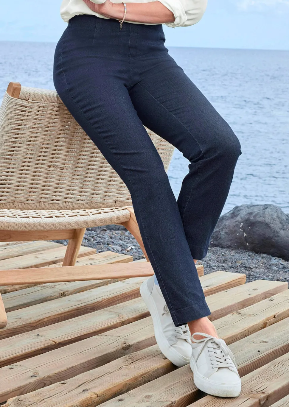 Bengalinhose LOUISA in Denim-Optik