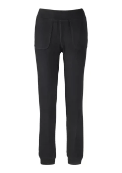 Bequeme Flausch-Freizeithose mit Bündchen