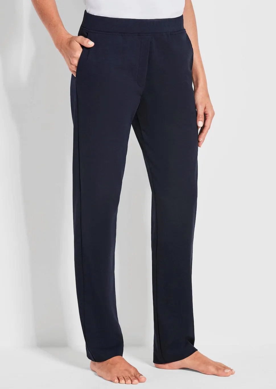 Bequeme Freizeithose mit Schlupfbund und Taschen