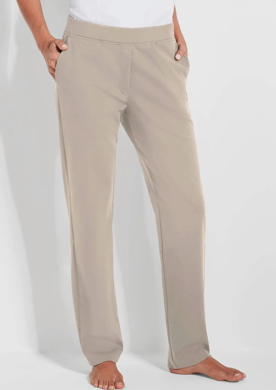 Bequeme Freizeithose mit Schlupfbund und Taschen