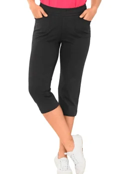 Bequeme 3/4-Freizeithose mit Schlupfbund und Taschen