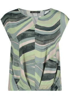 Bequemes Shirt mit Falten am Saum
