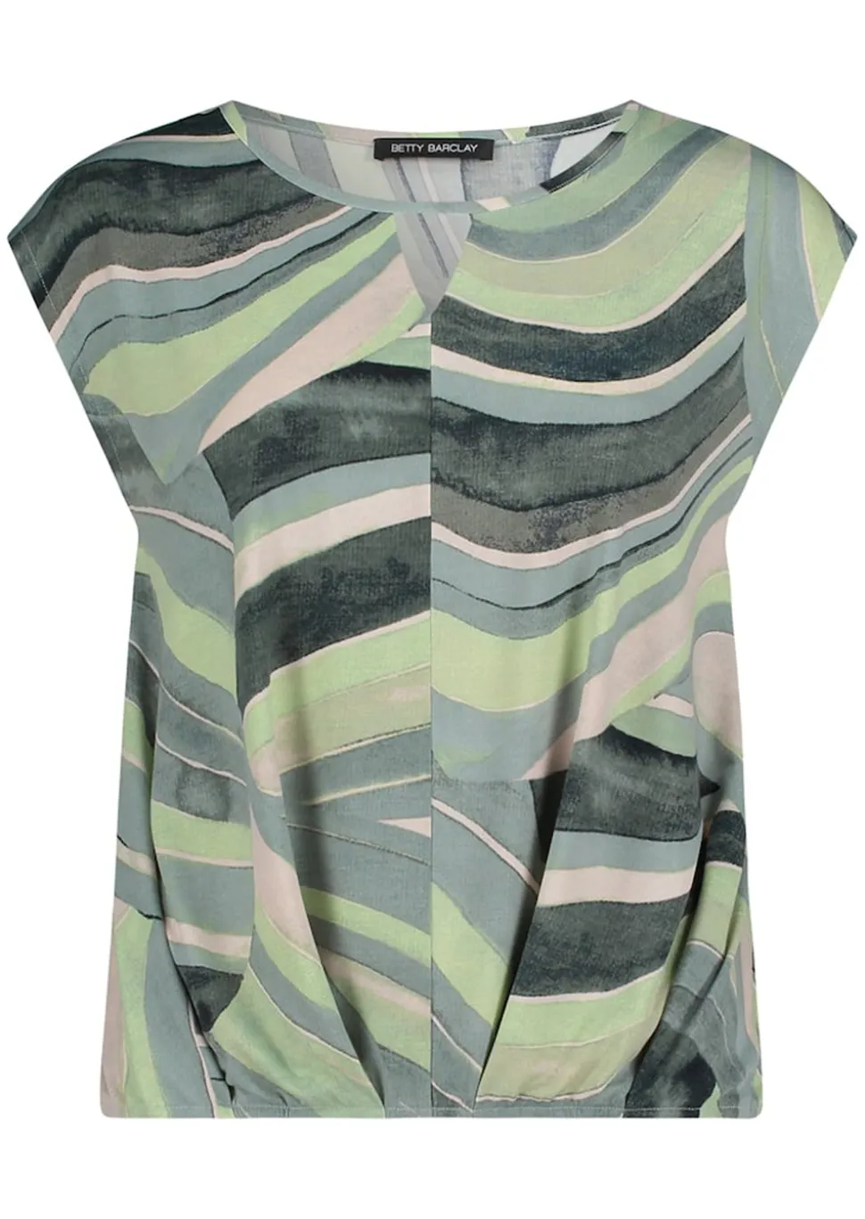 Bequemes Shirt mit Falten am Saum