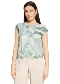 Bequemes Shirt mit Falten am Saum