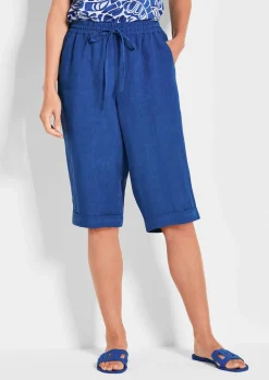 Bermudahose CARLA aus reinem Leinen