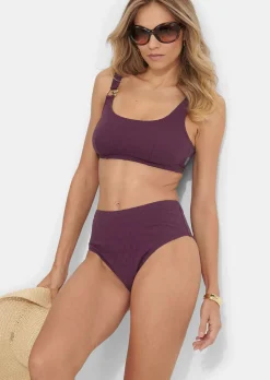 Bikinihose mit hohem Beinausschnitt