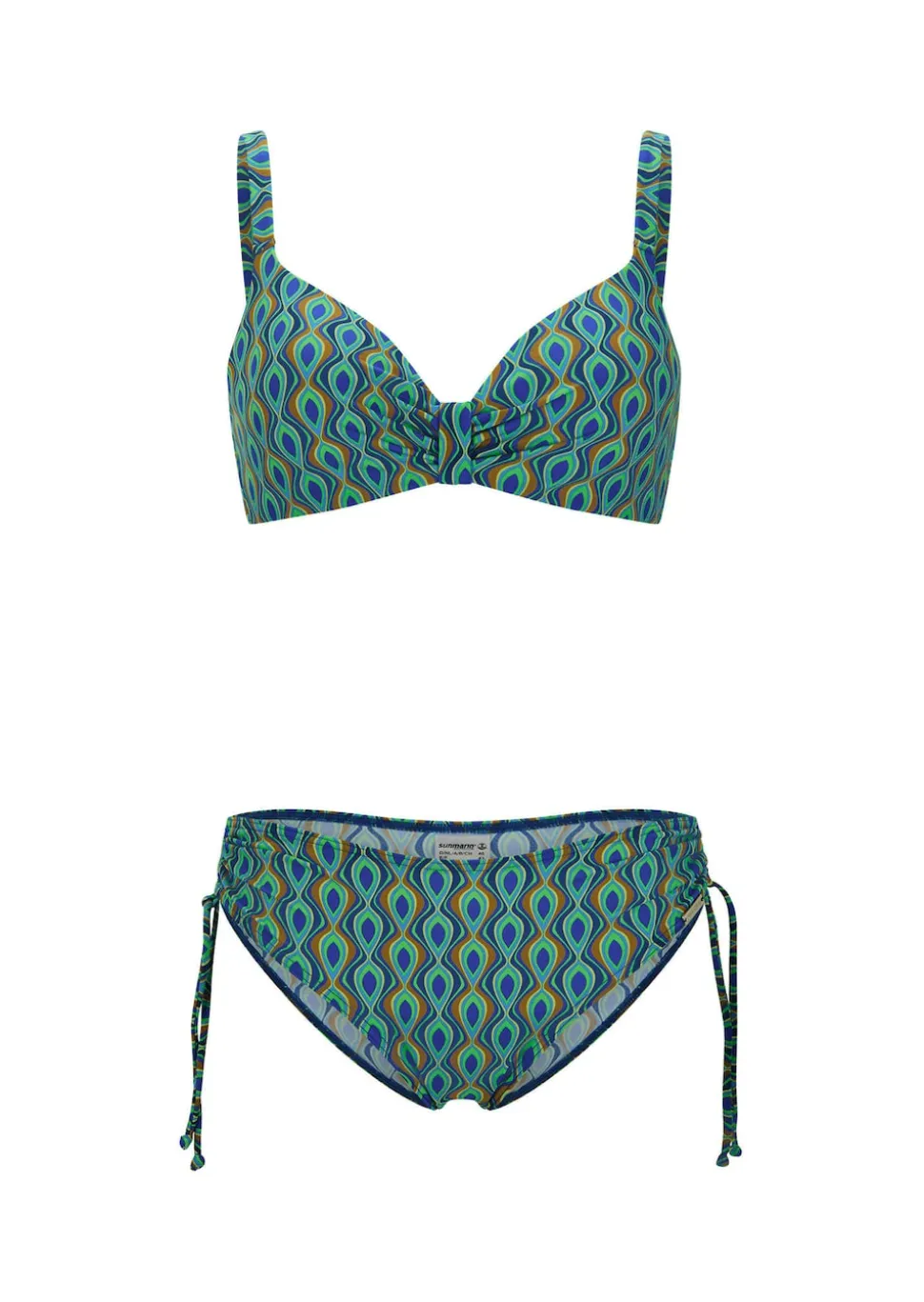 Bikini mit femininen Raffungen