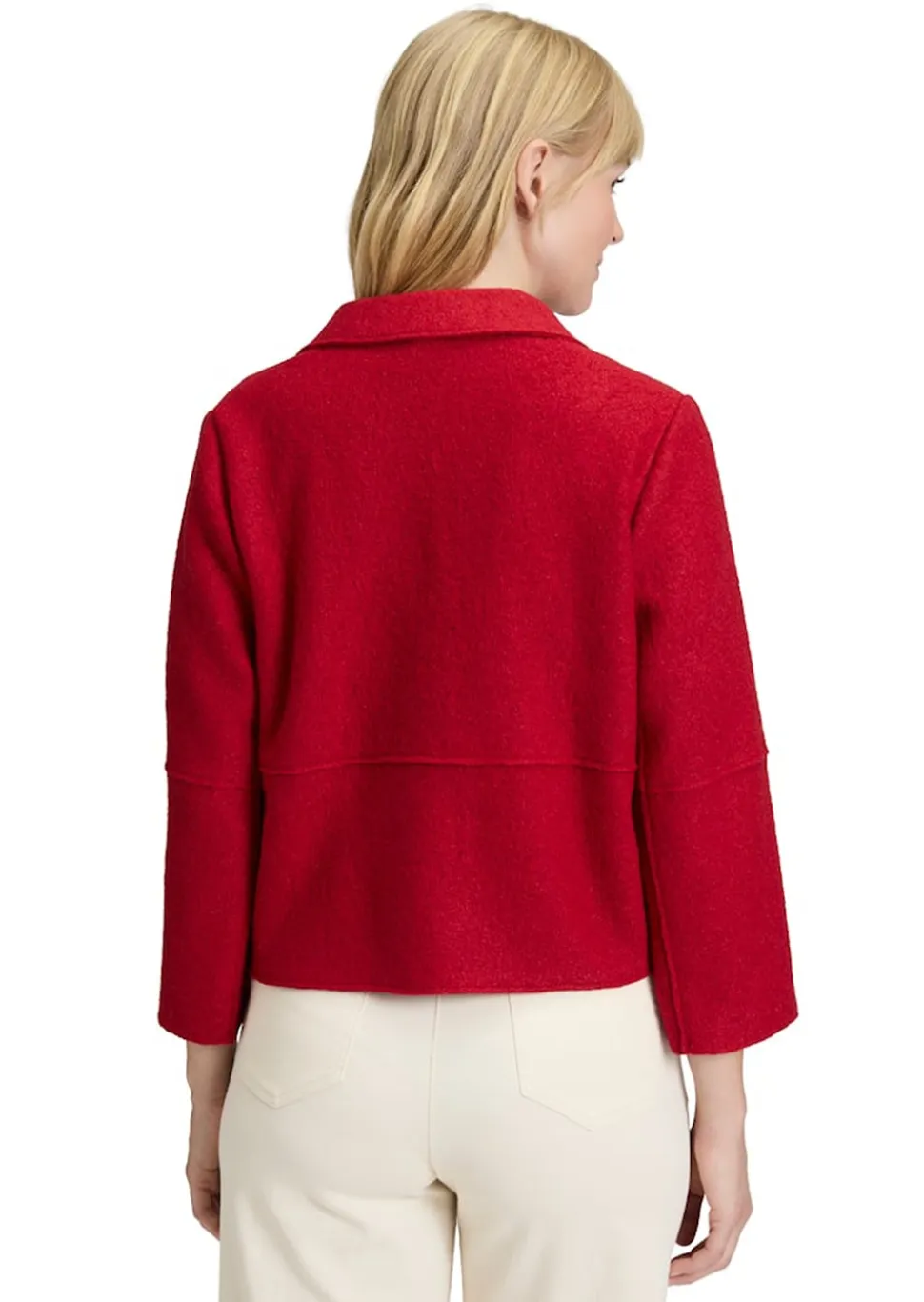 Blazer aus Wollwalk und Viskose