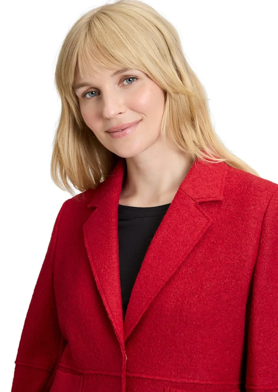 Blazer aus Wollwalk und Viskose