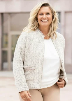 Blazerjacke mit Reißverschluss