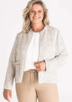 Blazerjacke mit Reißverschluss