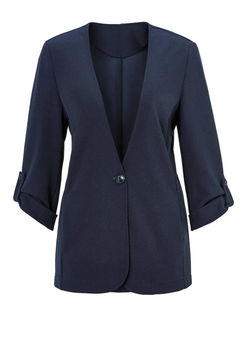 Blazer mit Cardiganausschnitt