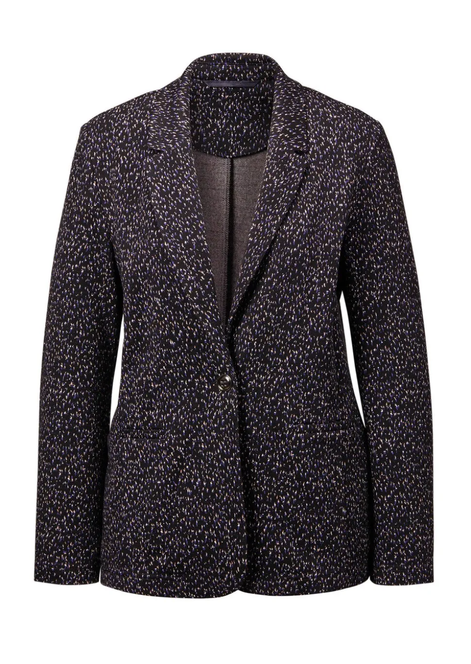 Blazer mit Multicolor Allover-Druck