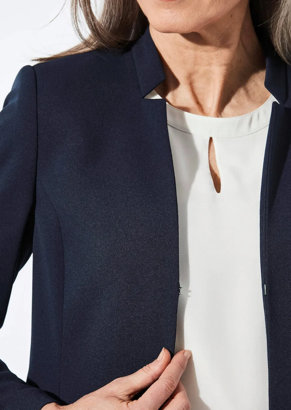 Blazer mit Stehkragen