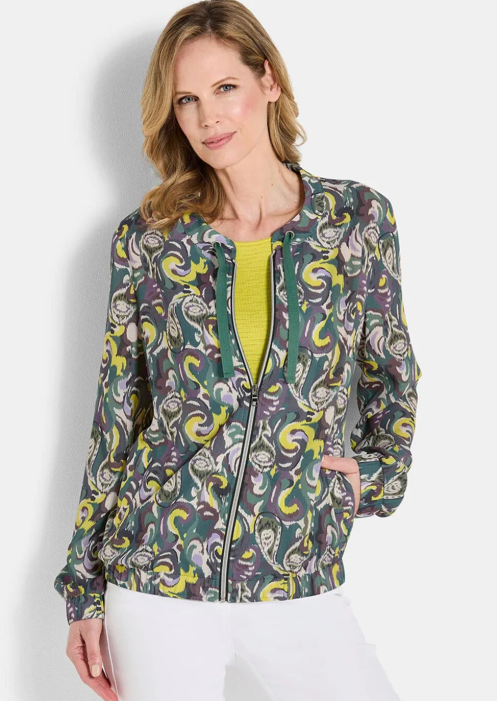 Blouson aus reiner Viskose