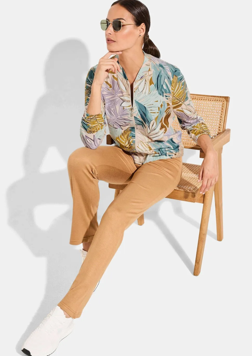 Blouson aus Viskose-Jersey