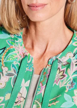 Blouson mit floralen Alloverdruck