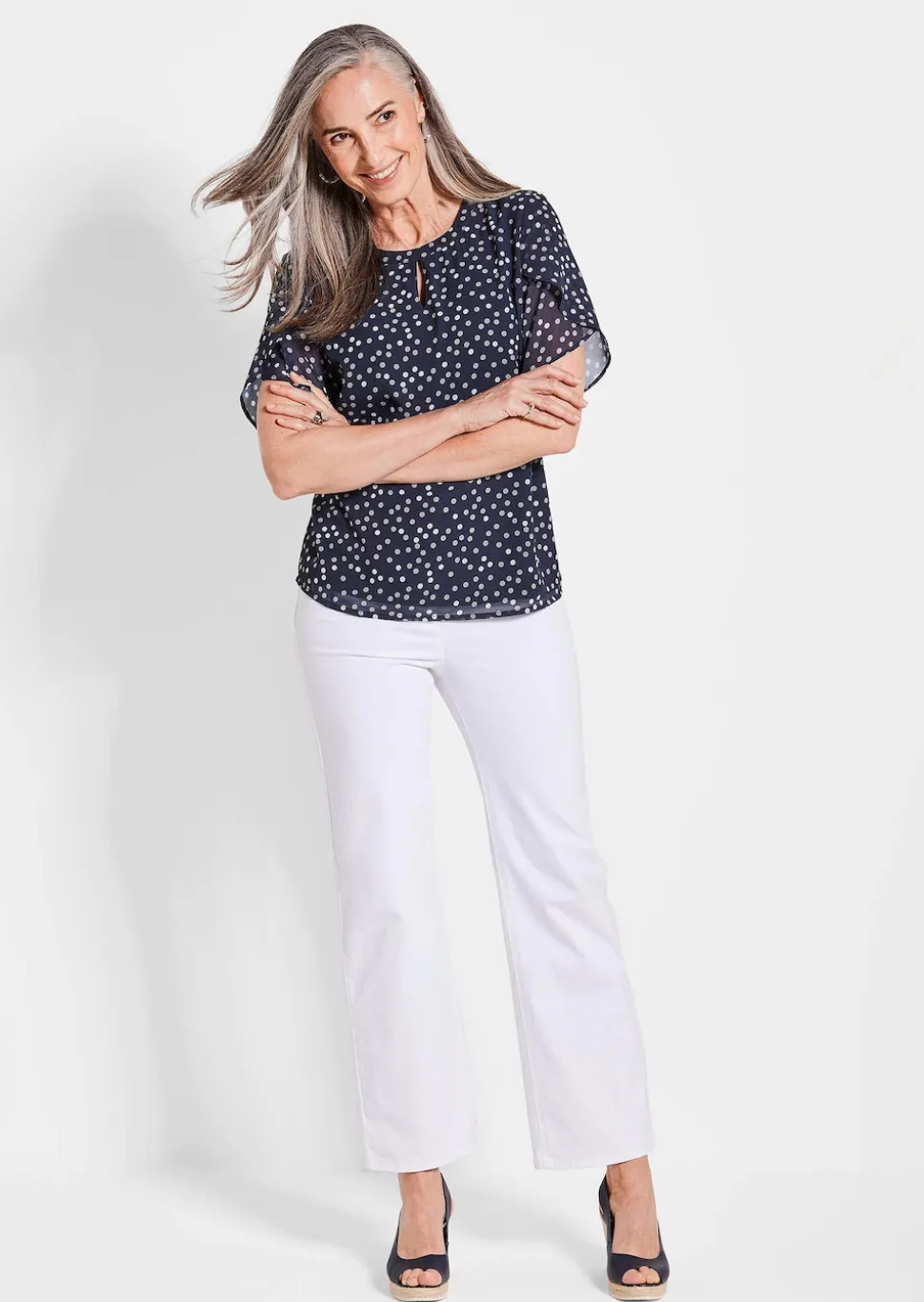 Bluse aus leichtem Chiffon