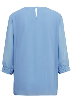 Bluse aus leichtem Chiffon mit Glitzersteinen