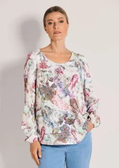 Bluse aus reiner Viskose