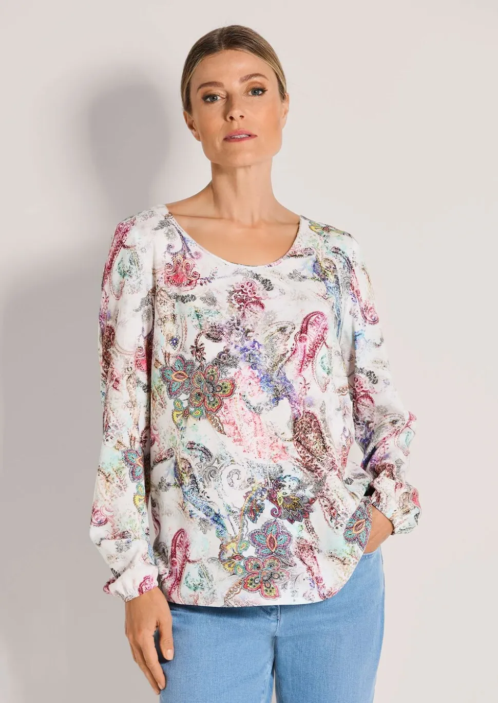 Bluse aus reiner Viskose