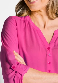 Bluse aus reiner Viskose