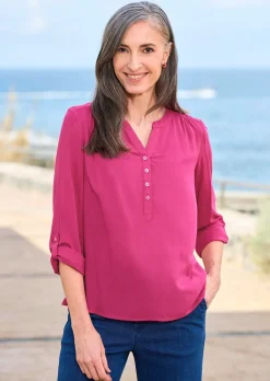 Bluse aus reiner Viskose