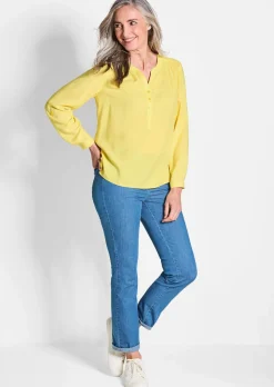 Bluse aus reiner Viskose