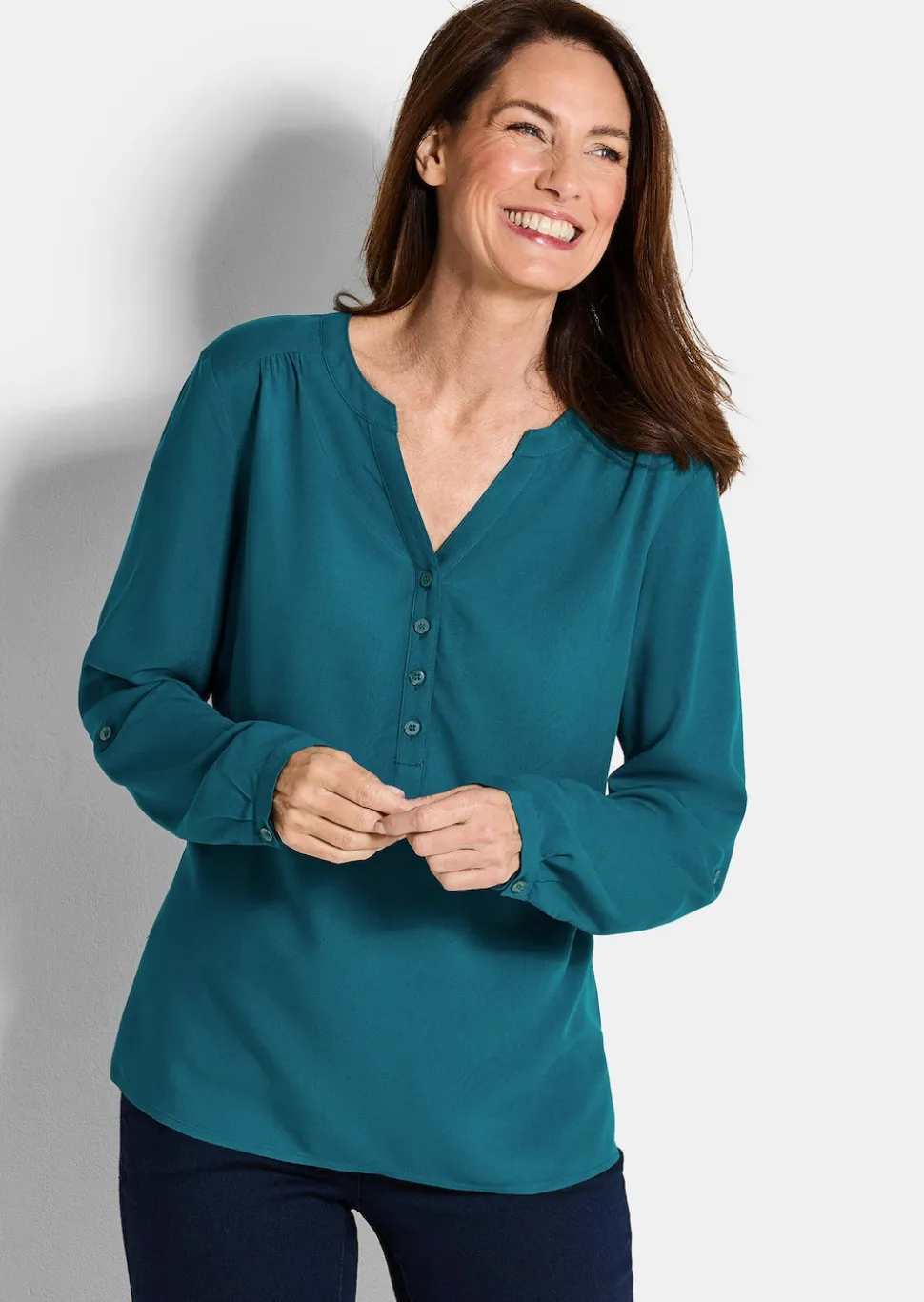 Bluse aus reiner Viskose